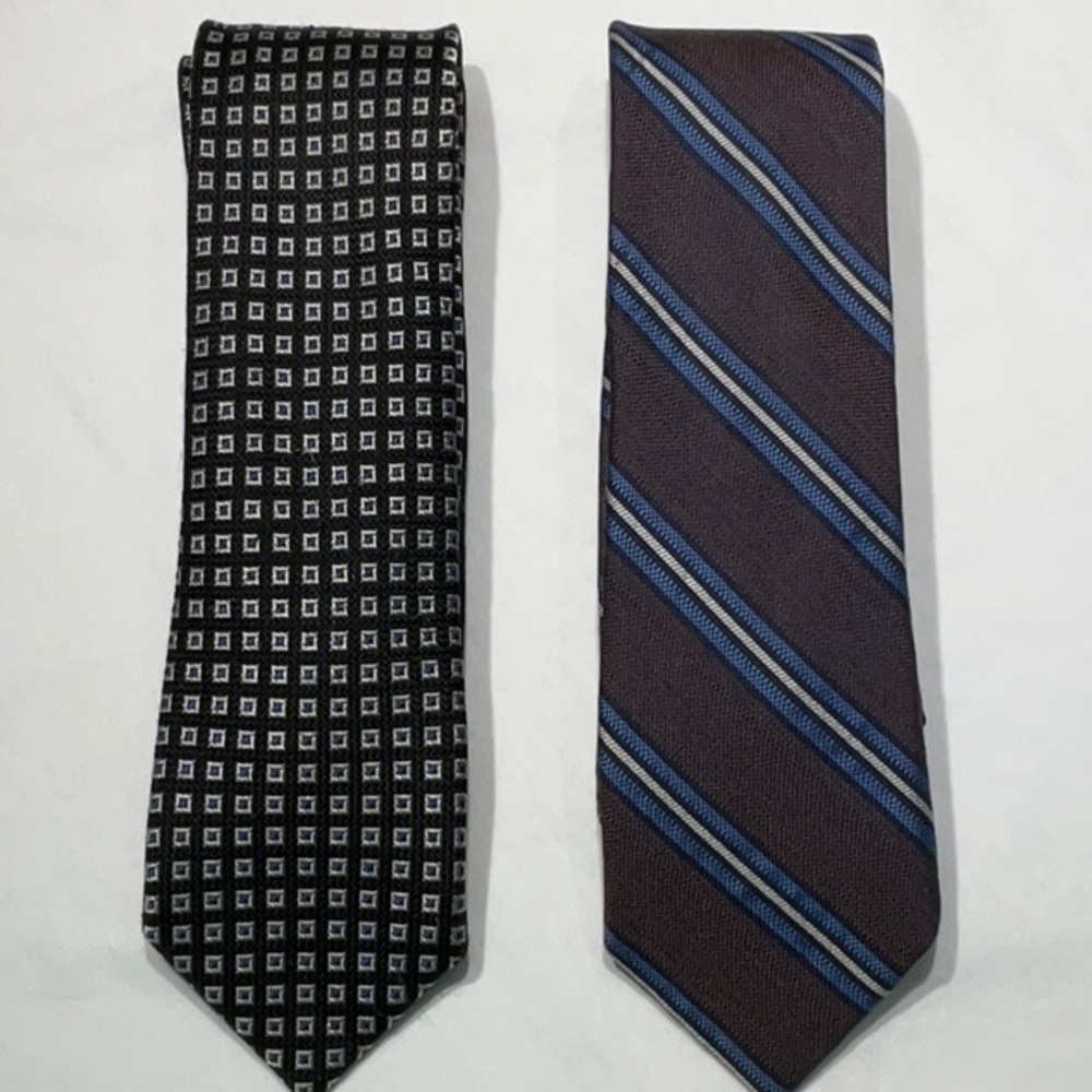 Black Brown 1826 Bundle of 2 Silk Ties